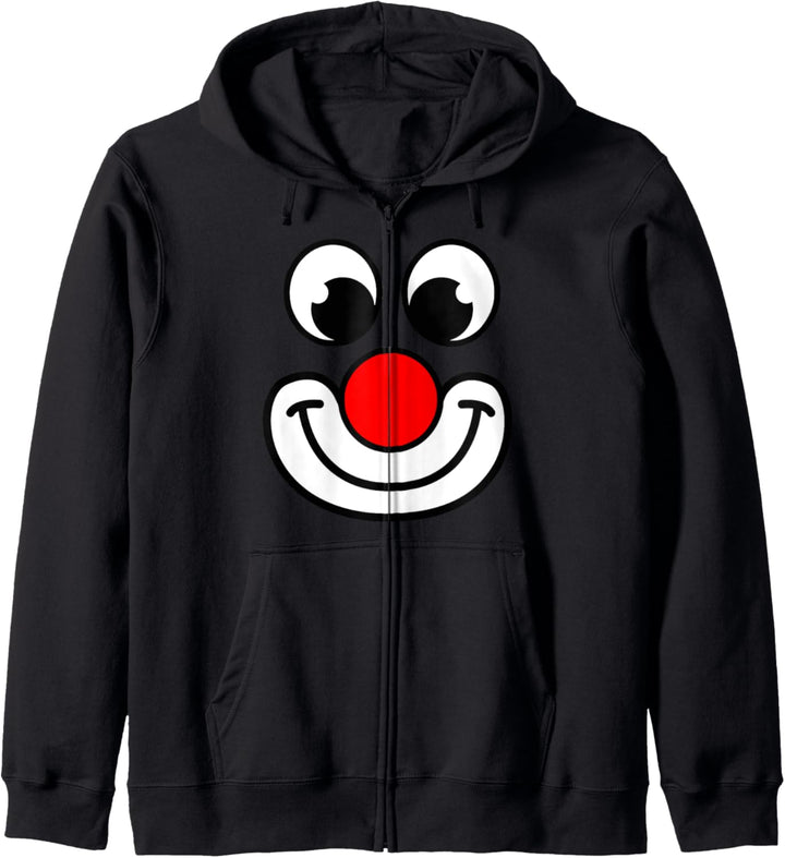 Clown Nase I Clown Kostüm I Clown Zubehör I Lustiges Clown Kapuzenjacke
