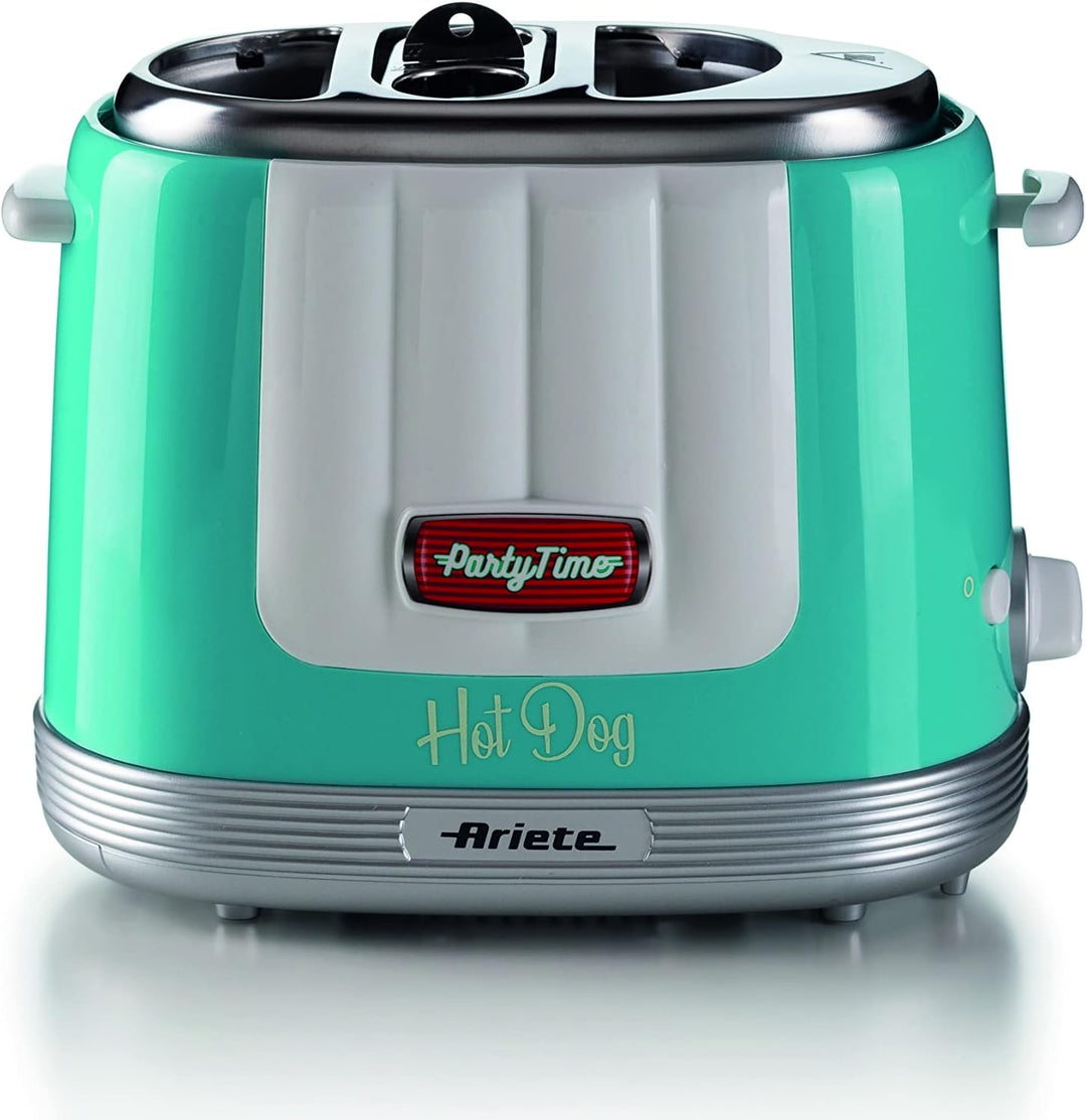 Ariete 206 Hot Dog Maker Party Time, Hot Dog Maker, 650 W, 5 Garstufen, 4 Garräume, automatischer Au