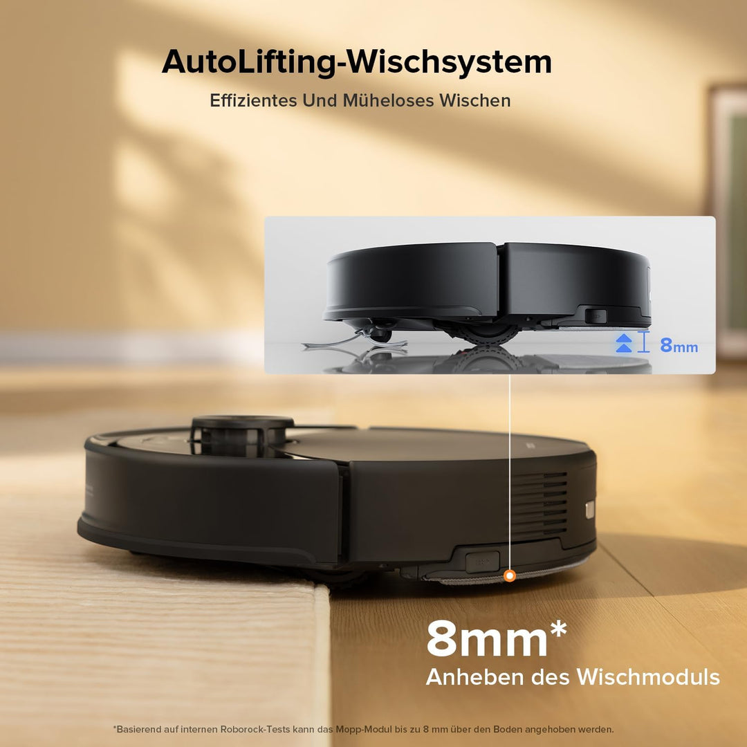 roborock Q10 S5-Set Saugroboter mit Wischfunktion, 10.000 Pa Saugkraft, Dual Anti-Tangle System, Aut