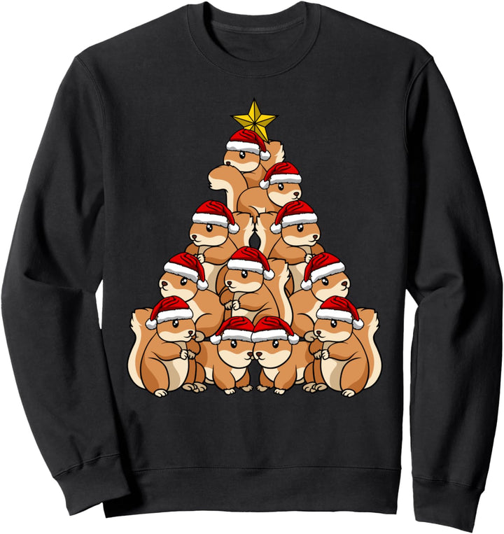 Eichhörnchen Christbaumschmuck Dekoration Weihnachten Sweatshirt