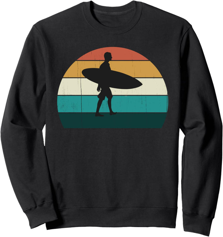 Retro Sunset Surfer - Vintage Surfen / Strand / Sonne & Surf Sweatshirt