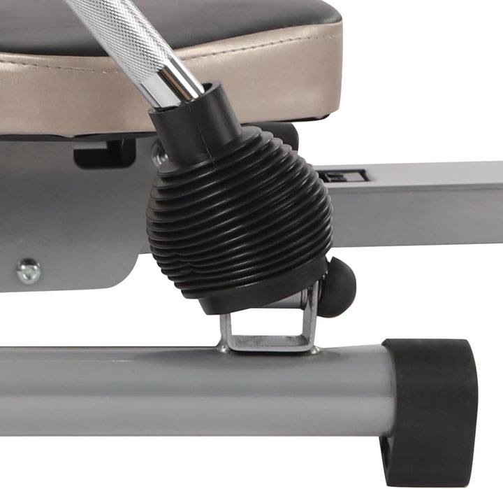 Hydraulisches Rudergerät, Heimtrainingsgerät, Klappbares Rudergerät mit Zwei Schienen und LCD-Displa