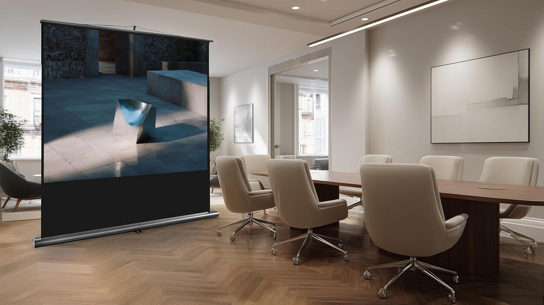 celexon Mobile Beamer-Stativ Leinwand Ultramobil Professional für Schule, Präsentation oder Büro mit