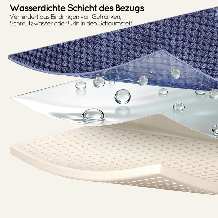 HEVOL Hundetreppe 2 Stufen,40cm Hogh Haustiertreppe Katzentreppe aus Schwamm für Hunde&amp;Katzen,Tragba