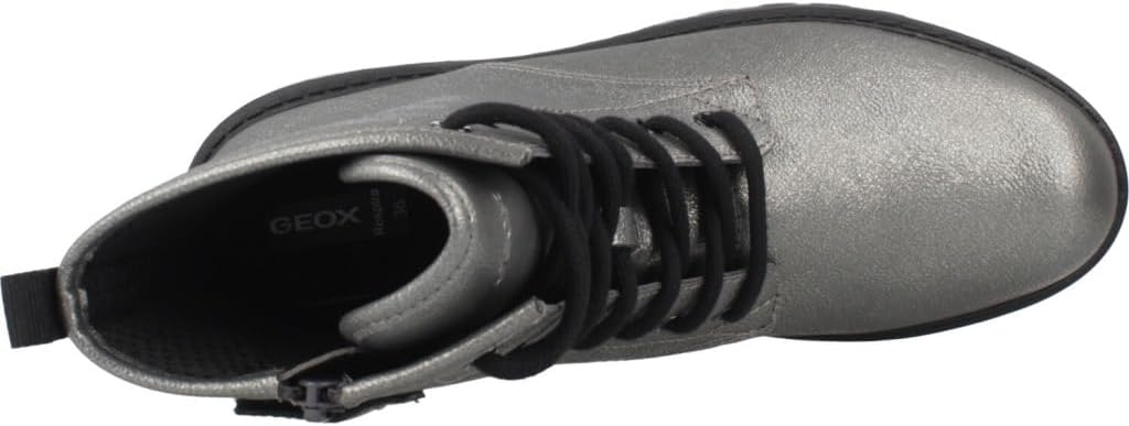 Geox Mädchen J Casey Girl Ankle Boot 28 EU Graphite Black, 28 EU Graphite Black