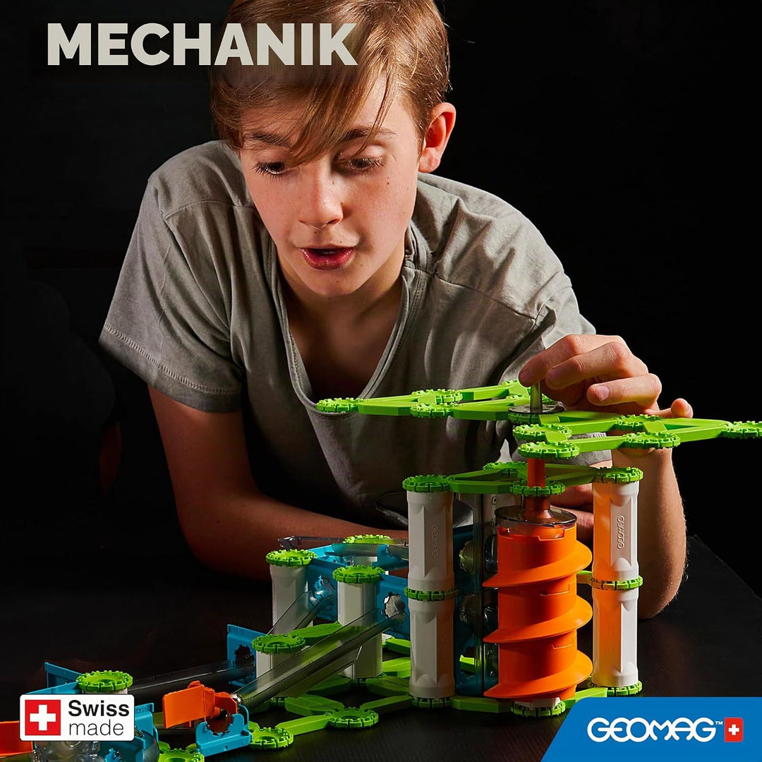 Geomag - Mechanics Gravity Elevator Circuit - Educational and Creative Game for Children - Magnetic
