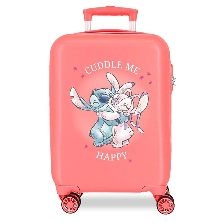 Disney Adorable Stitch Moods Kabinenkoffer, starres ABS, Zahlenschloss an der Seite, 4 Doppelräder,