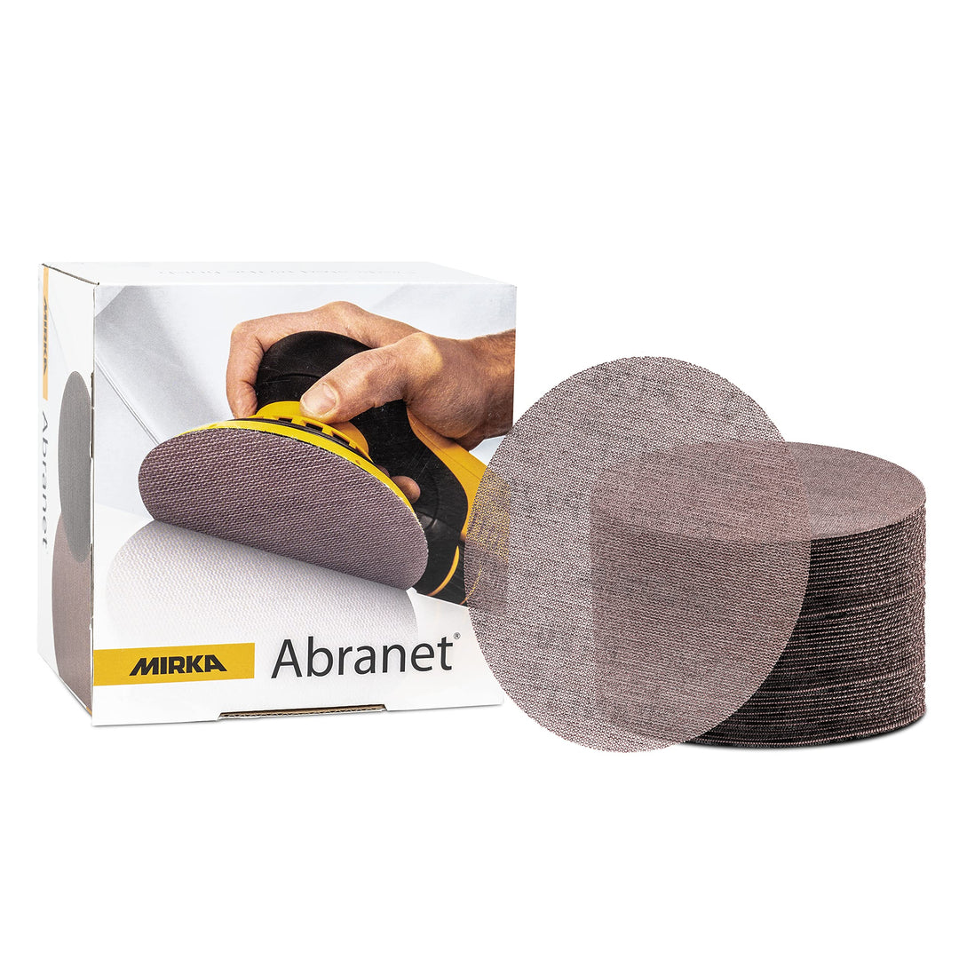Mirka Abranet Schleifgitter Ø 125mm Klett / Korn P800 / 50 Stk / 5423205081 / Für alle 125mm Exzente