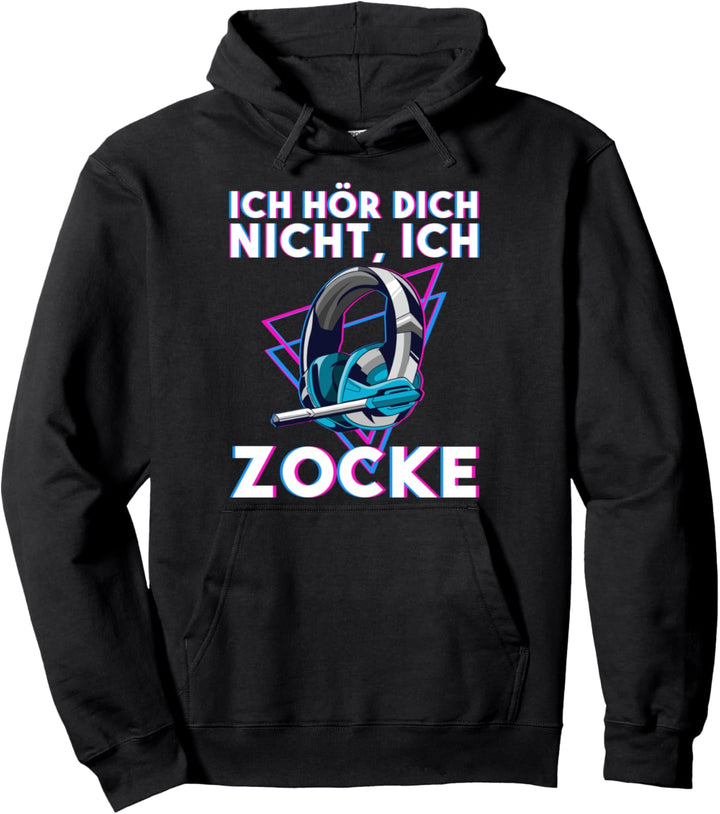 Zocker Gamer Spruch Konsole Zocken Pullover Hoodie
