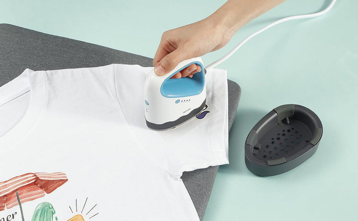 AOOIIN Mini Heisspresse für T-Shirts, Schuhe, Hüte und kleine HTV-Vinylprojekte, Mini Hitzepresse Kl