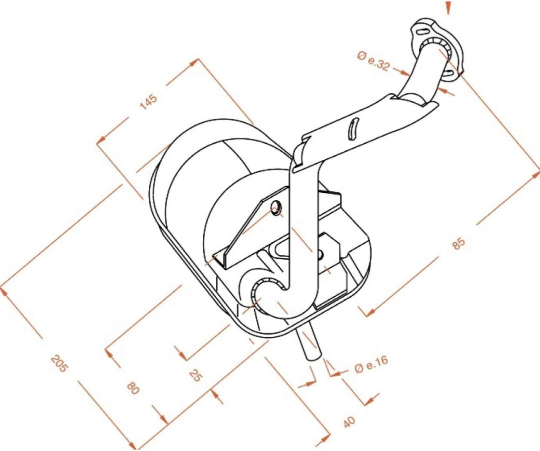Auspuffanlage LeoVince Komplettanlage SITO, Stahl, mit Zulassung für Piaggio Vespa HP/PK 50 / XL/Rus