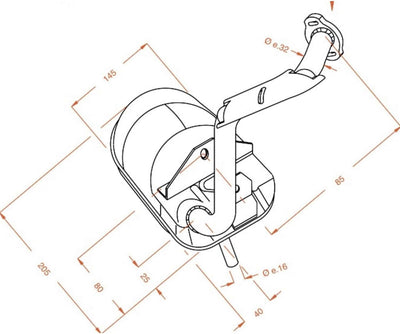 Auspuffanlage LeoVince Komplettanlage SITO, Stahl, mit Zulassung für Piaggio Vespa HP/PK 50 / XL/Rus