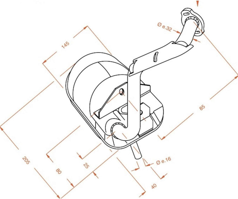 Auspuffanlage LeoVince Komplettanlage SITO, Stahl, mit Zulassung für Piaggio Vespa HP/PK 50 / XL/Rus