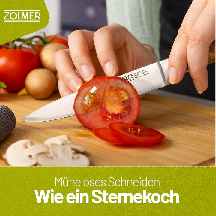 ZOLMER Profi Allzweckmesser – Scharfes Gemüsemesser in Premium Qualität – Gefertigt aus Deutschem Ed