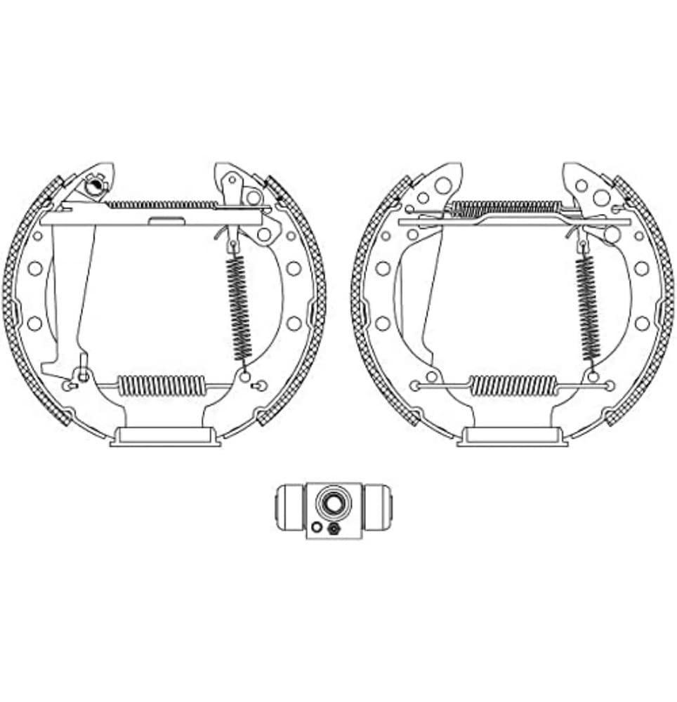 HELLA PAGID 8DB 355 004-961 Bremsbackensatz - R1270 - für u.a. SEAT / SKODA / VOLKSWAGEN
