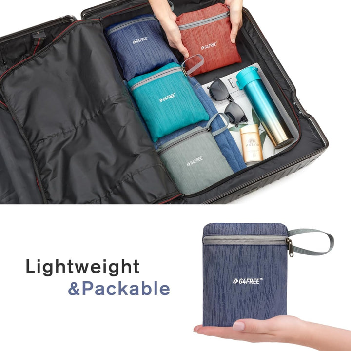 G4Free Wanderrucksack, 10 l, klein, für Reisen, Wandern, Tagesrucksack, leicht, verstaubar Dunkelbla