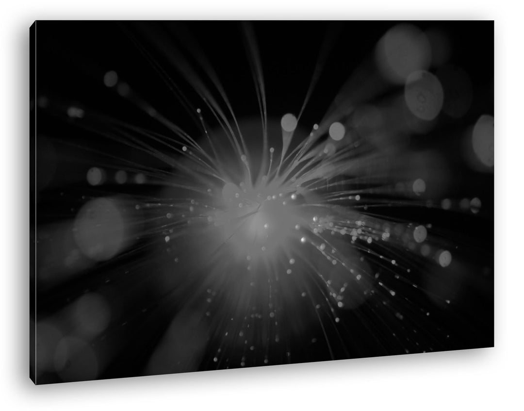 deyoli Dark künstliches rotes Licht Effekt: Schwarz/Weiss im Format: 80x60 als Leinwandbild, Motiv f