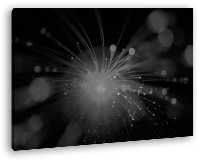 deyoli Dark künstliches rotes Licht Effekt: Schwarz/Weiss im Format: 80x60 als Leinwandbild, Motiv f