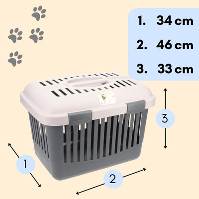 Transportbox Oben Öffnen Hunde Katzen Kleintier Transport Box Katzenbox Hundebox Open Top Stressfrei
