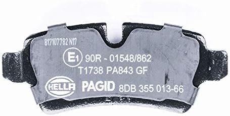 HELLA PAGID 8DB 355 013-661 Bremsbelagsatz - T1738 - Dicke/Stärke: 17mm - Bremssystem: Lucas - für V