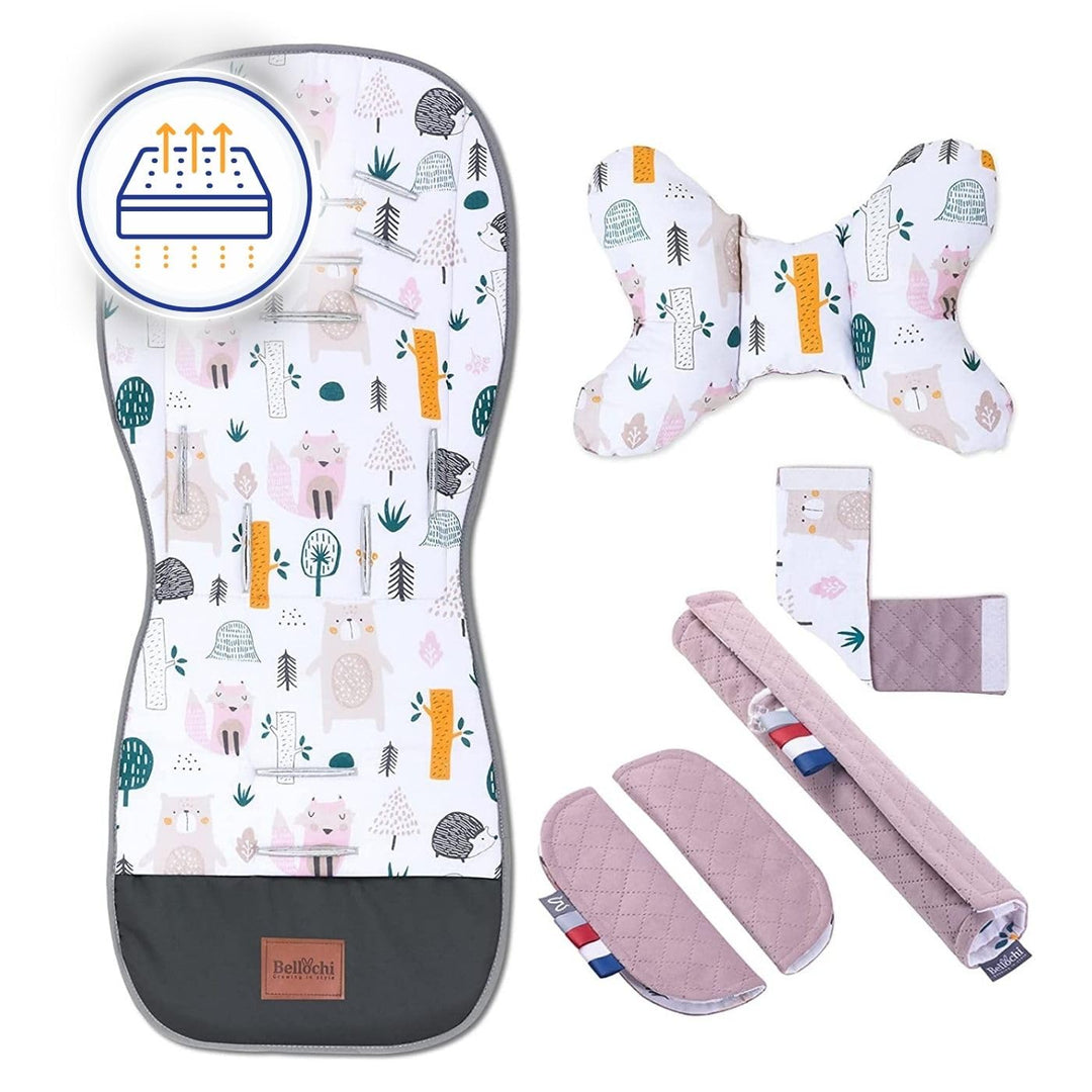 Atmungsaktive Sitzauflage Kinderwagen, Sitzauflage Buggy Sommer, Kinderwagen Zubehör - Universal - K