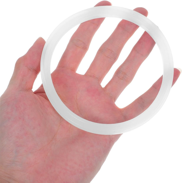Dichtungsring für Eismaschine 2er Set – Silikon Ersatzdichtung 92 mm Weiss