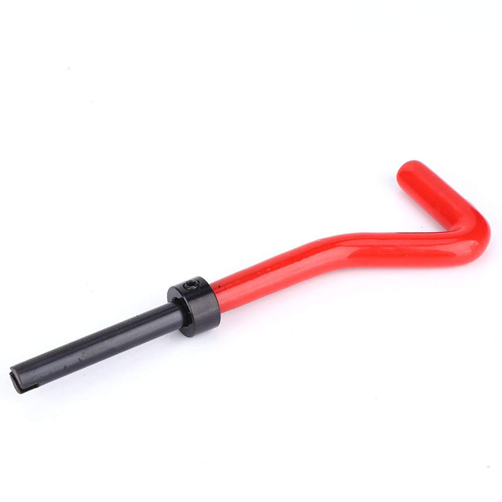 17-tlg. Gewindereparatursatz, Länge M10x1,25, gedrehter 2D-Edelstahl-Bohrgewindebohrerschlüssel mit