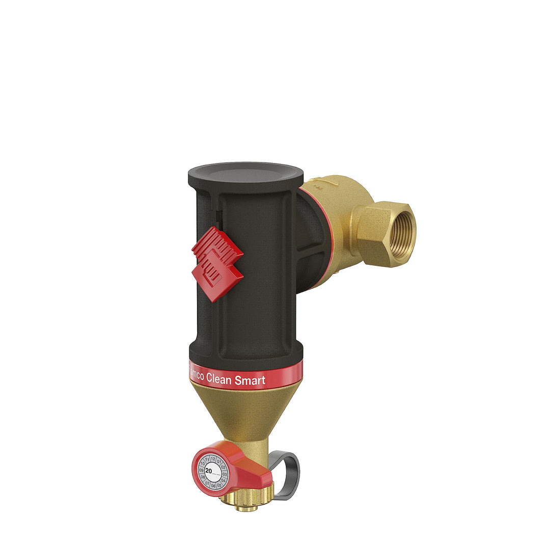 Flamco Clean Smart G 1" F Magnet Schlammabscheider aus Messing für Heizungs- und Kühlungsanlagen - 3
