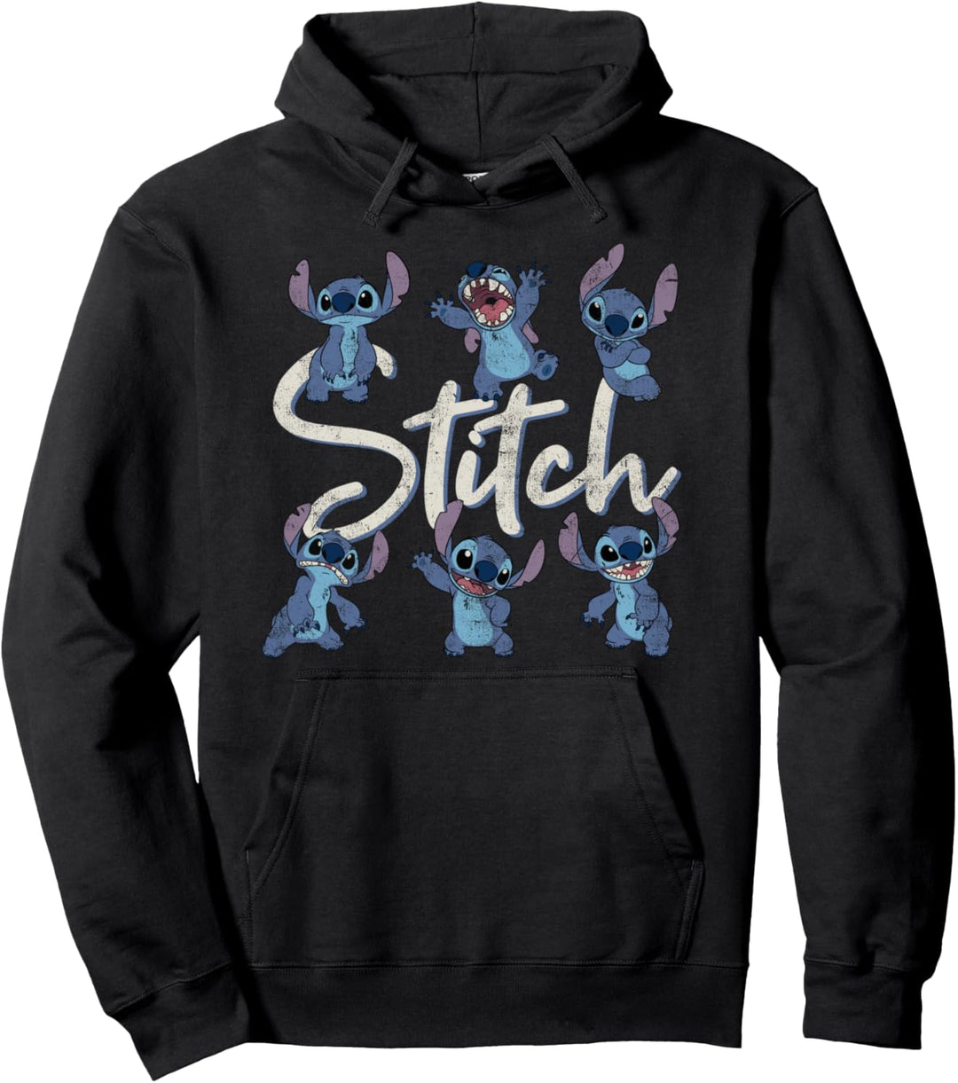 Disney Lilo & Stitch Poses Of Stitch Pullover Hoodie