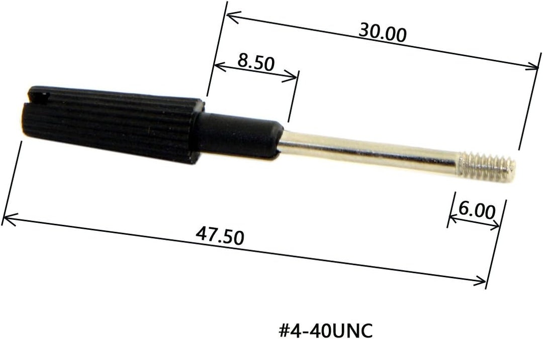 CY Kabelschrauben, Rändelschrauben Nr. 4–40 UNC, 47 mm Länge, Edelstahl-Umspritzung für Computer-DVI