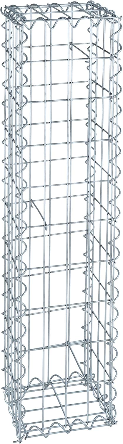 Spiral Steingabionen, Gabione, Steinkorb, Wand, Drahtkorb, Mauer (1 Stück 100x20x20 cm), 1 St&#xFC;c