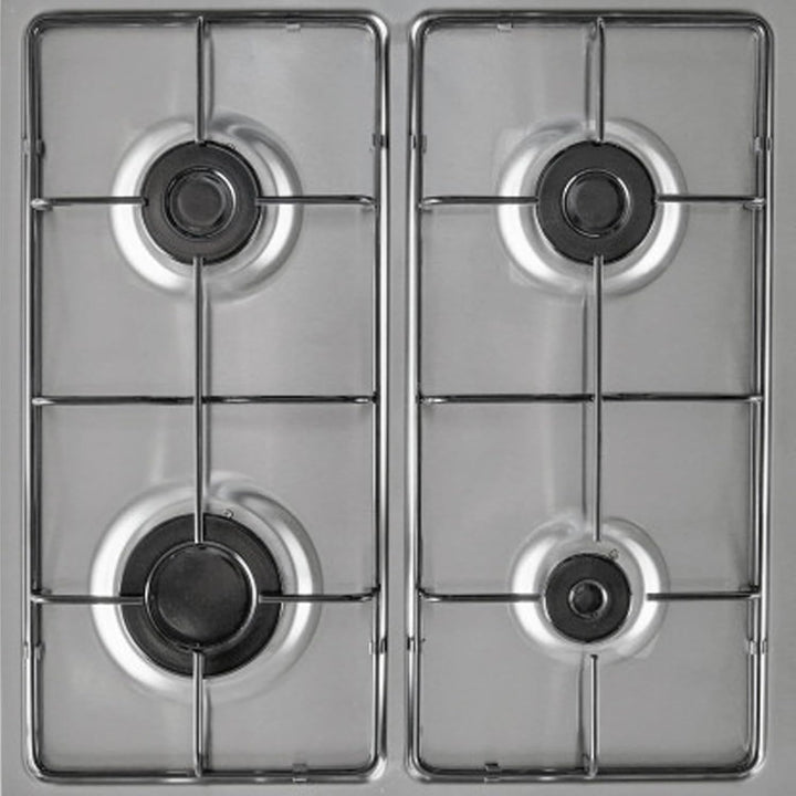 SPARES2GO Pfannenständer, Grillrost für Gasherd, 2 Stück, 460 mm x 215 mm