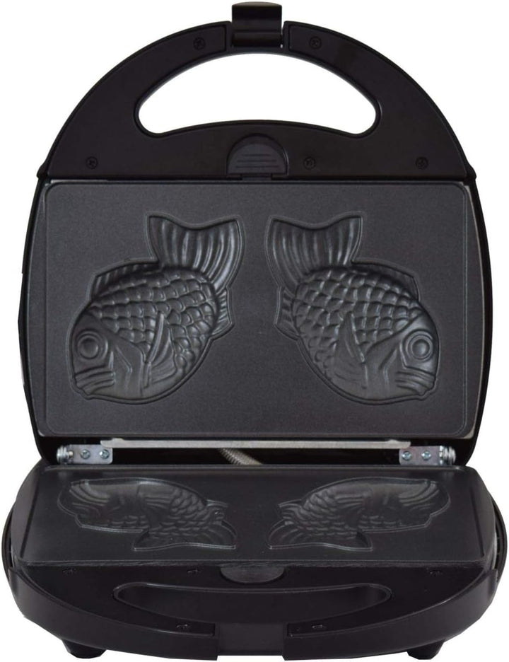 Syntrox Germany Taiyaki Maker japanisches Gebäck in Form eines Fisches Chefmaker SM-1300W Fish mit h