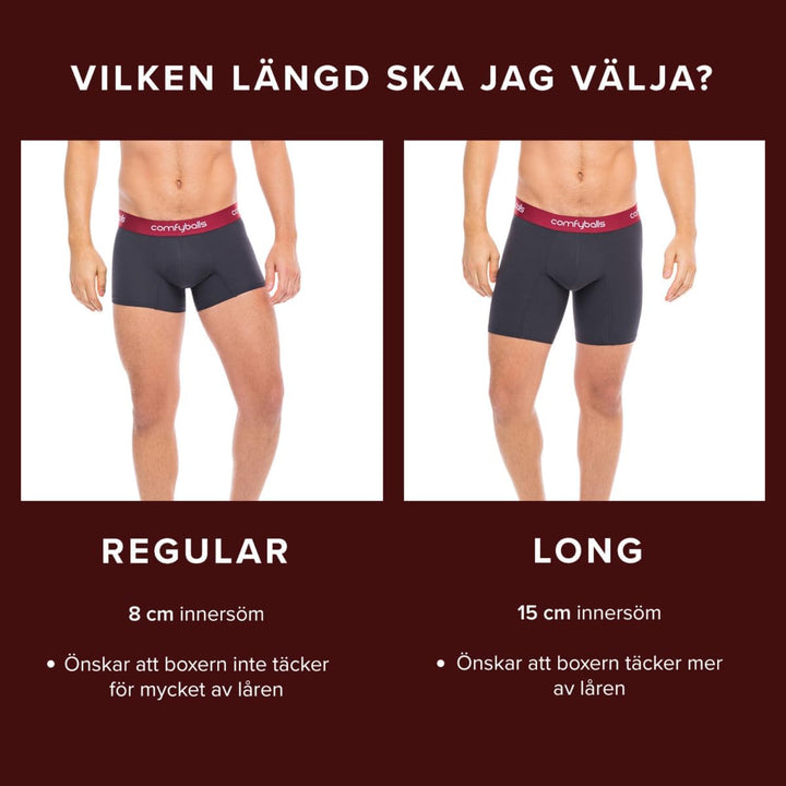 Comfyballs Premium Boxershorts aus weichem Lyocell-Gewebe, Boxershorts in Lang-Modell, Herren-Boxers