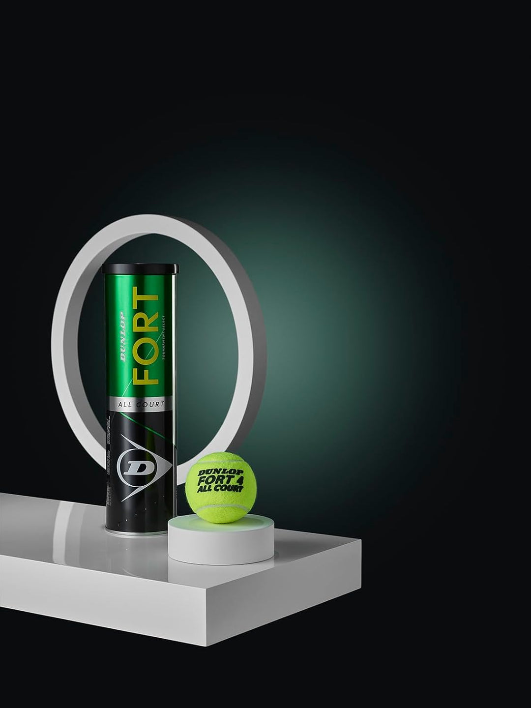 DUNLOP Tennisball Fort All Court TS - für Sand, Hartplatz und Rasen 4 Bälle 4 Bälle, 4 Bälle 4 Bälle