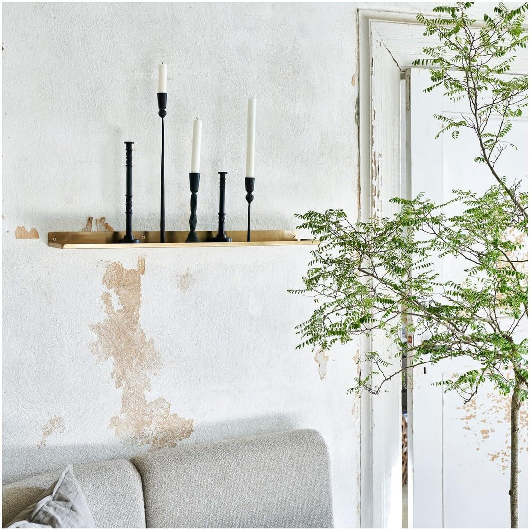 House Doctor - Ledge Wandregal, L 80 cm, messing, Messing