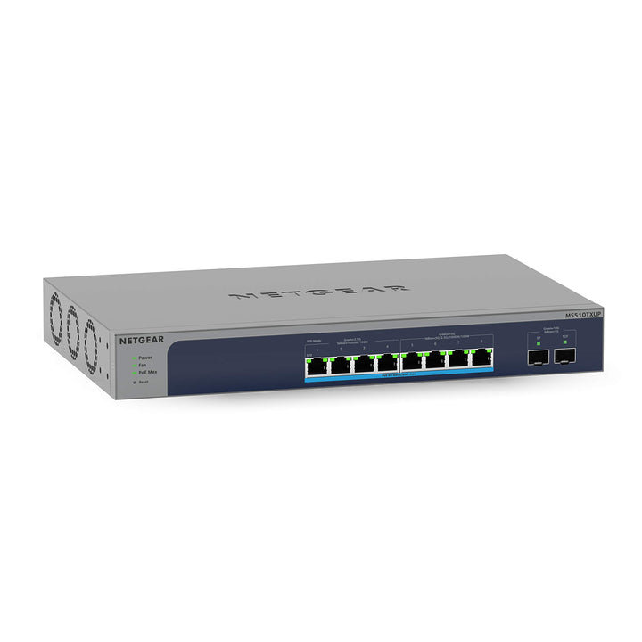 Netgear MS510TXUP 10 Port Multi-Gigabit/10GbE LAN PoE Switch Smart (Managed mit 8x PoE++ mit 295W, 2