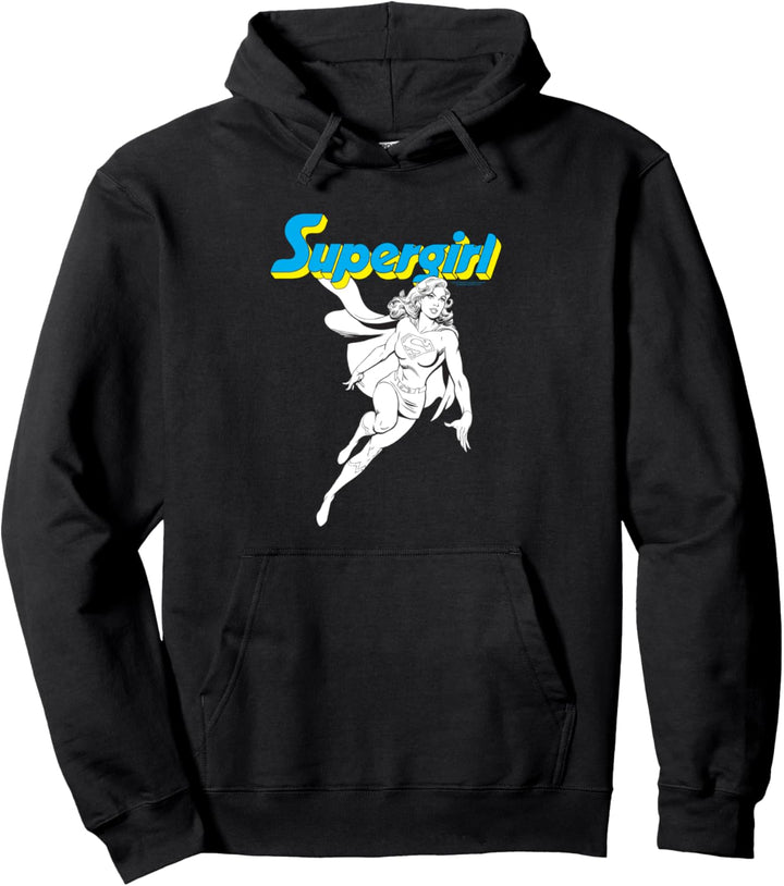 DC Comics Superwoman Mono Action Pose Pullover Hoodie