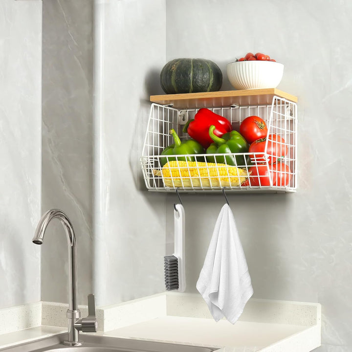 Obstkorb, 2-Tier Obstschale, Obst Etagere für Küchentheke Obst Aufbewahrung, Obstschale Modern Kitch