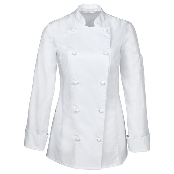 Greiff Gastro Moda Cuisine Damen Premium-Kochjacke Regular Fit S Weiss, S Weiß