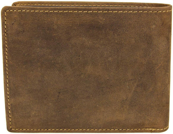 Greenburry Vintage 1705-Löwe Leder Geldbeutel Geldbörse Portemonnaie mit Sternzeichenmotiv Löwe