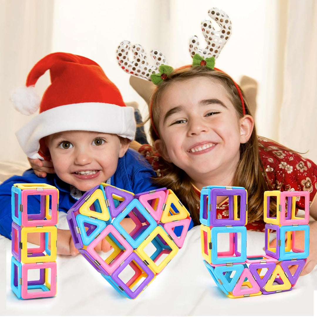 Magnetische Bausteine Spielzeug, Magnetspielzeug Magnete für Kinder, Weihnachten Geburtstag Magnetba