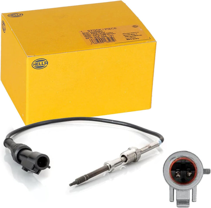 HELLA 6PT 014 494-571 Sensor, Abgastemperatur - 2-polig - geschraubt - Kabel: 330mm