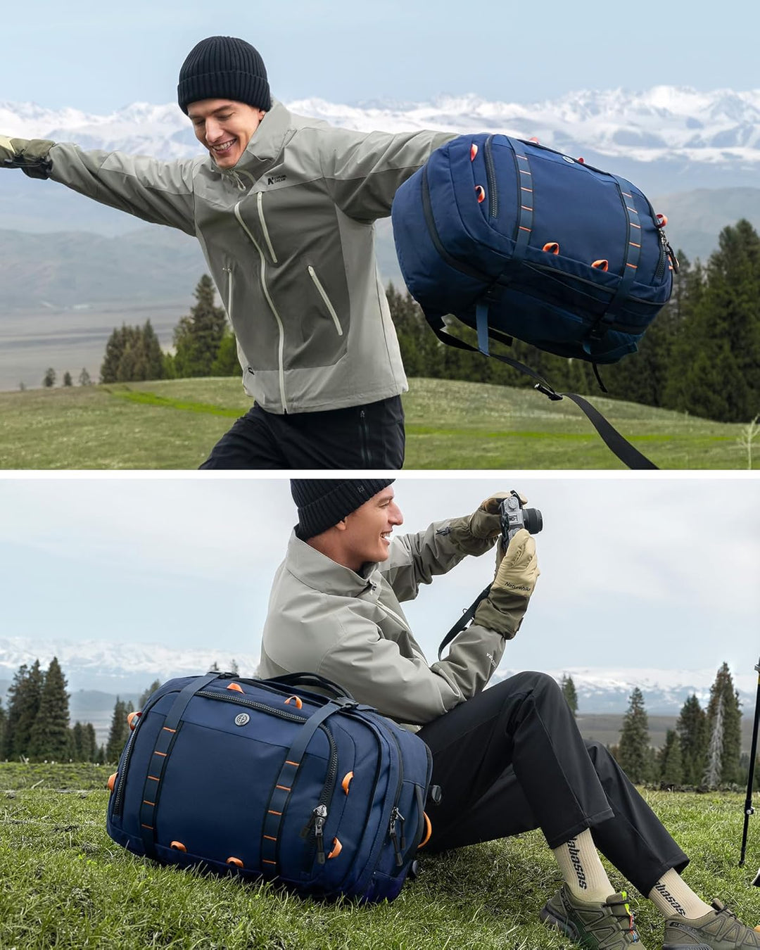 Tolaccea Handgepäck Rucksack, TSA-Freundlich Reiserucksack, Laptop Rucksack für 17.3 Zoll, Erweiterb