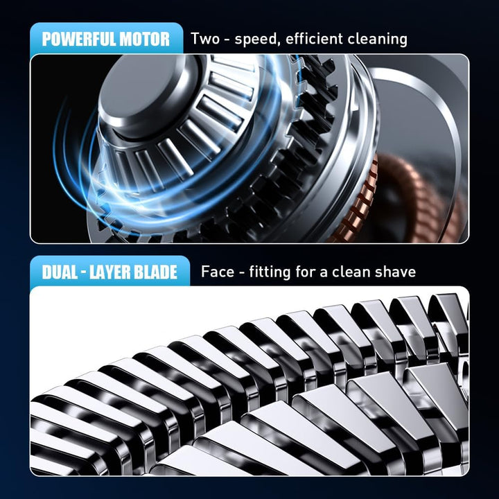 2025 Neu Rasierer Herren Elektrisch, Mini Portable Electric Shaver, IPX7 Wasserdicht Mini Trockenras