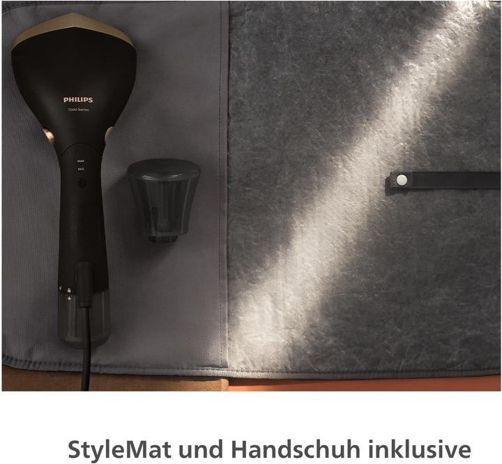 Philips Steamer 7000 Series - 1500W, 28 g/min Dampfleistung, zugespitzte Heizplatte aus Metall, 2 ab