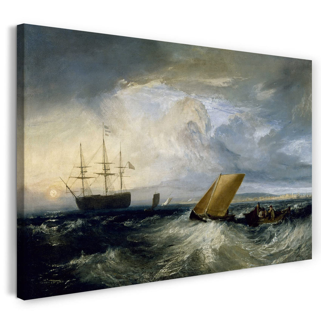 Printed Paintings Leinwand (60x40cm): William Turner - Sheerness as seen from The Nore 60x40 cm, 60x