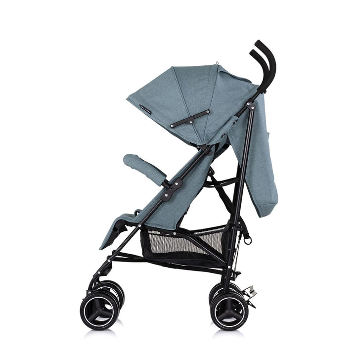 Chipolino Kinderwagen Milano Buggy bis 22 kg, Rückenlehne verstellbar, faltbar grau/grün, grau/grün