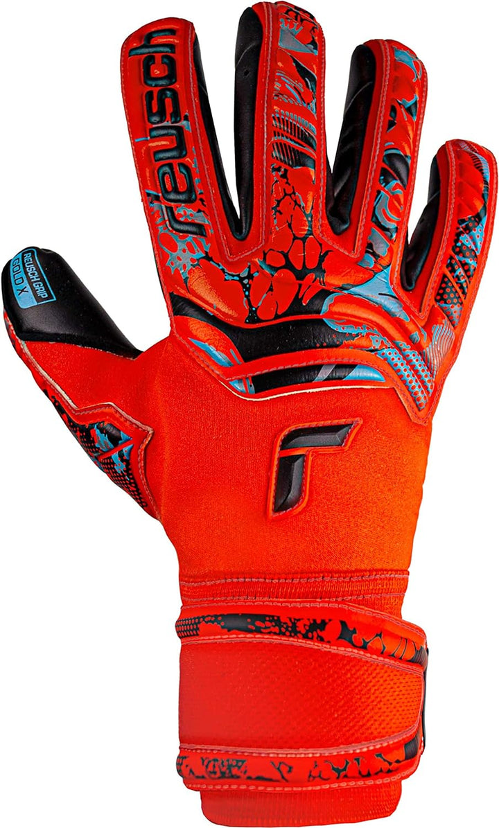 Reusch Unisex – Erwachsene Torwarthandschuhe Attrakt Gold X mit Hervorragendem Grip und Innennaht Sc