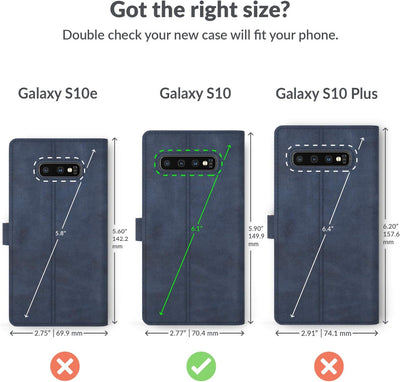 Snakehive Galaxy S10 Hülle Leder | Stylische Handyhülle mit Kartenhalter & Standfuss | Handyhülle Sc